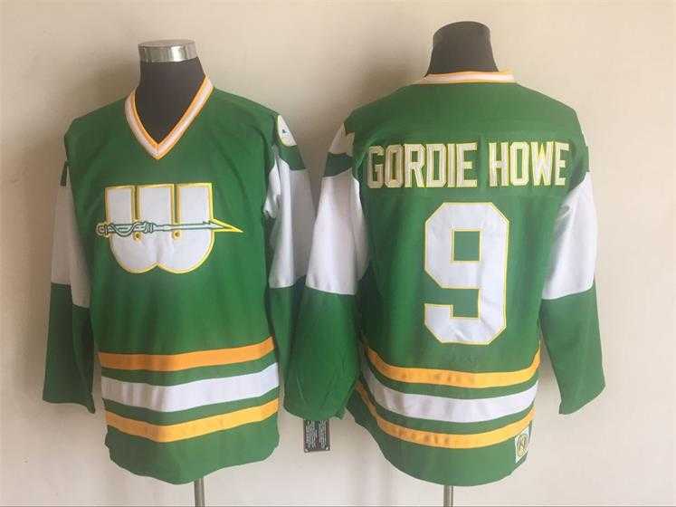 Hartford Whalers #9 Gordie howe Green CCM Throwback Stitched Jersey,We sell and wholesale Hartford Whalers #9 Gordie howe Green CCM Throwback Stitched Jersey on line form chian!